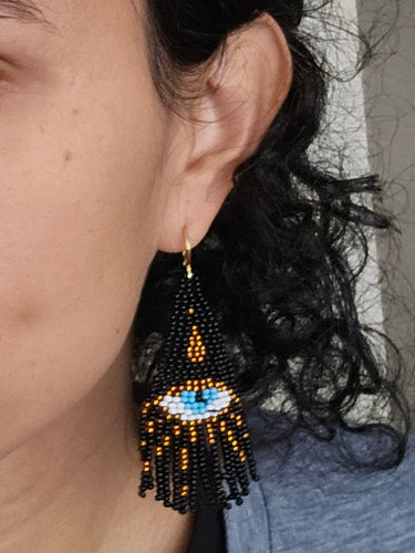 Evil Eye Beaded Earrings