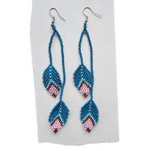 Beaded Flower Earrings, indigenous made