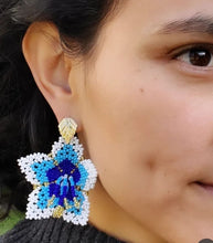 Beaded Flower Earrings, indigenous made